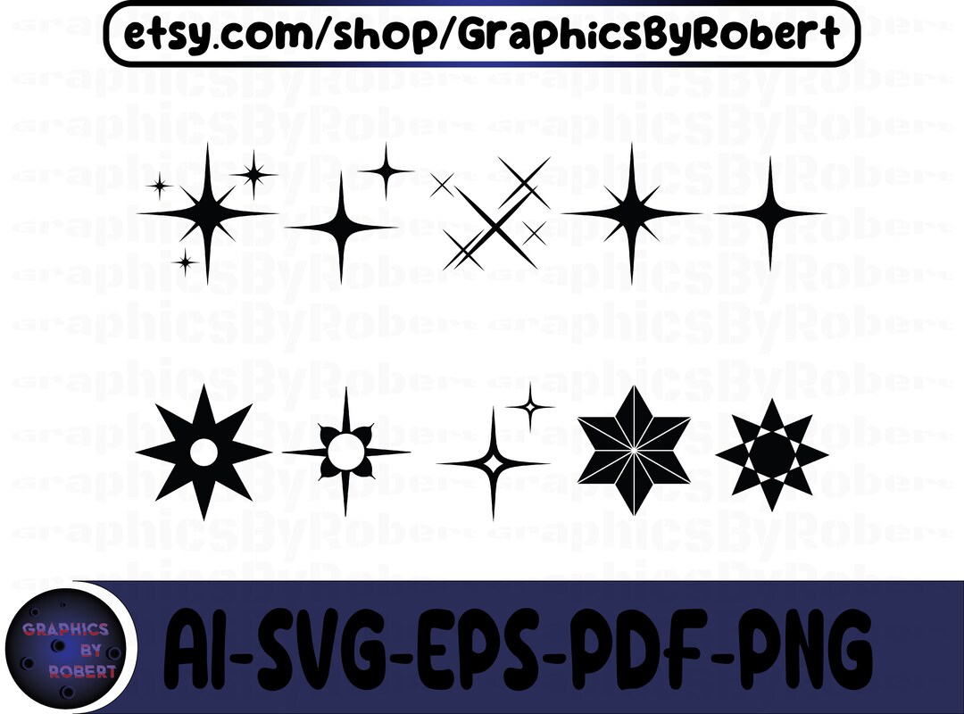 Sparkle Svg, Sparkle Png, Star Svg, Star Png, Sparkle Stars Svg