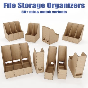 Magazine File Holder 12 Pack BLACK Folder Desk Organizer Document Box  Storage