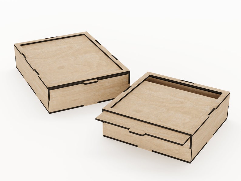 Laser Cut Box With Sliding Lid Storage Box Bundle Multiple Etsy Australia