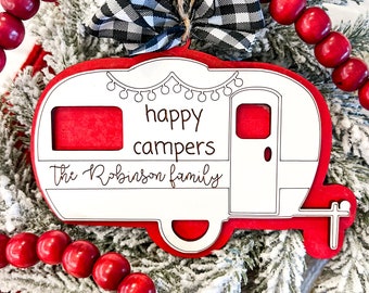 Happy Camper Ornament | Personalized Camping Ornament