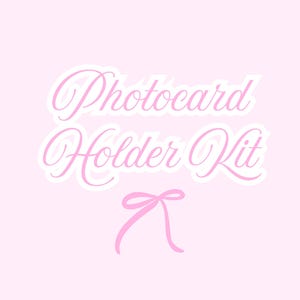 Kit K-Pop Faça Você Mesmo Porta-Cartão de Fotos ~
