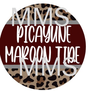 Leopard Picayune Maroon Tide PNG