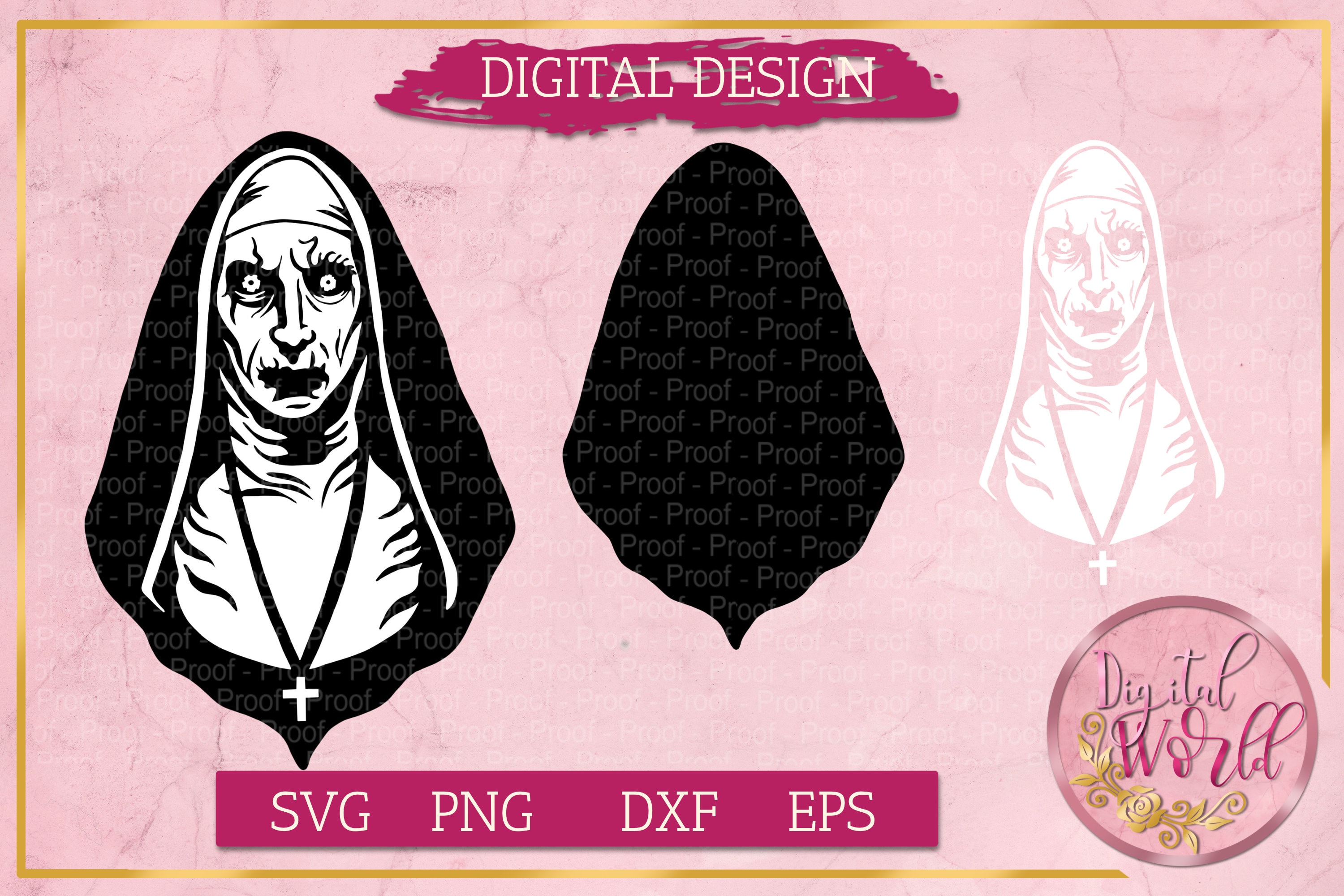 Unholy Nun SVG