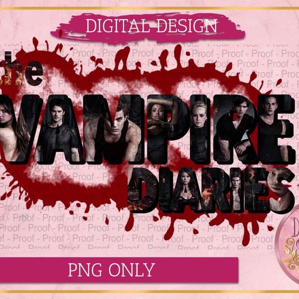 The Vampire Diaries PNG, Damon Salvatore Png, Stefan Salvatore Png, The Originals PNG, TVD Inspired, Digital Download, Sublimation File. png