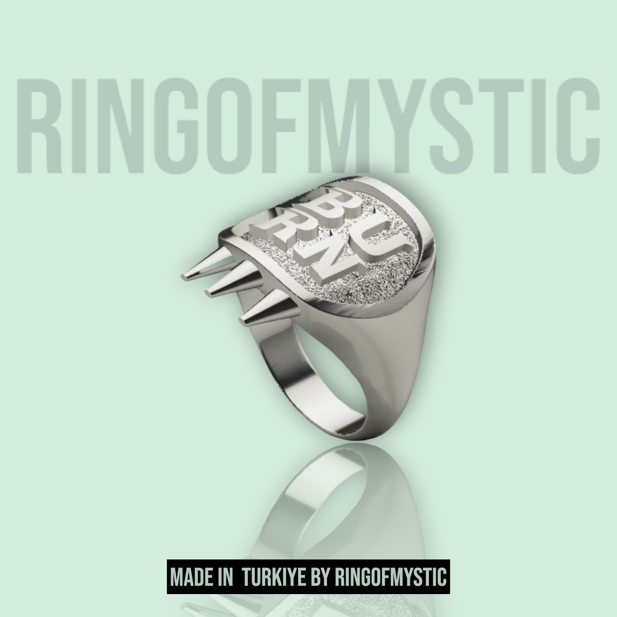 Cyberpunk 925 Sterling Silver Ring: John Silver Hand Design