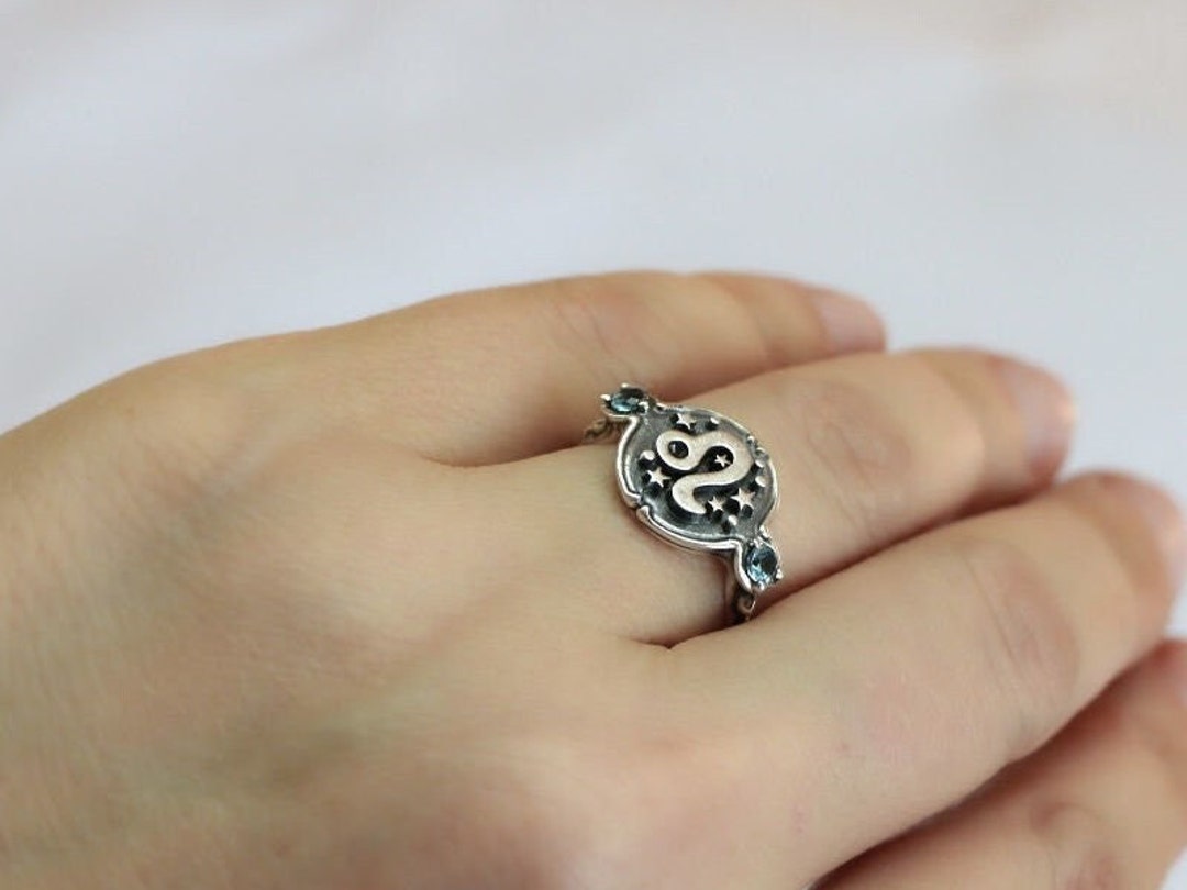 Zodic Sign Rings Zodiac Sign Sterling Silver Ring, Astrology Jewelry - Etsy