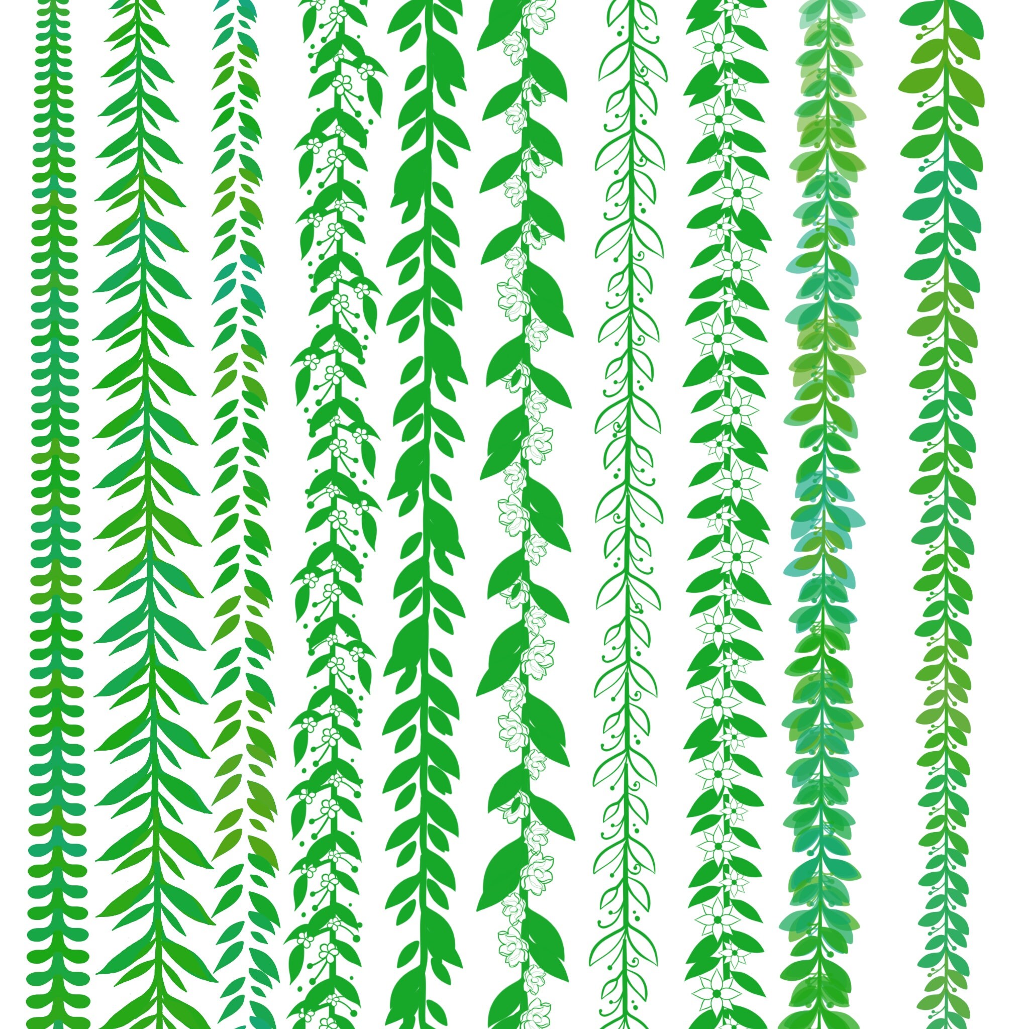 10 Vine Procreate Brushes Procreate Foliage Greenery Etsy