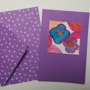 Carte A6 aquarelle originale pièce unique