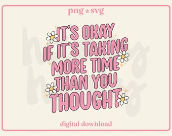 Self Care Quote PNG SVG: Positive Affirmation Design (Digital Download)