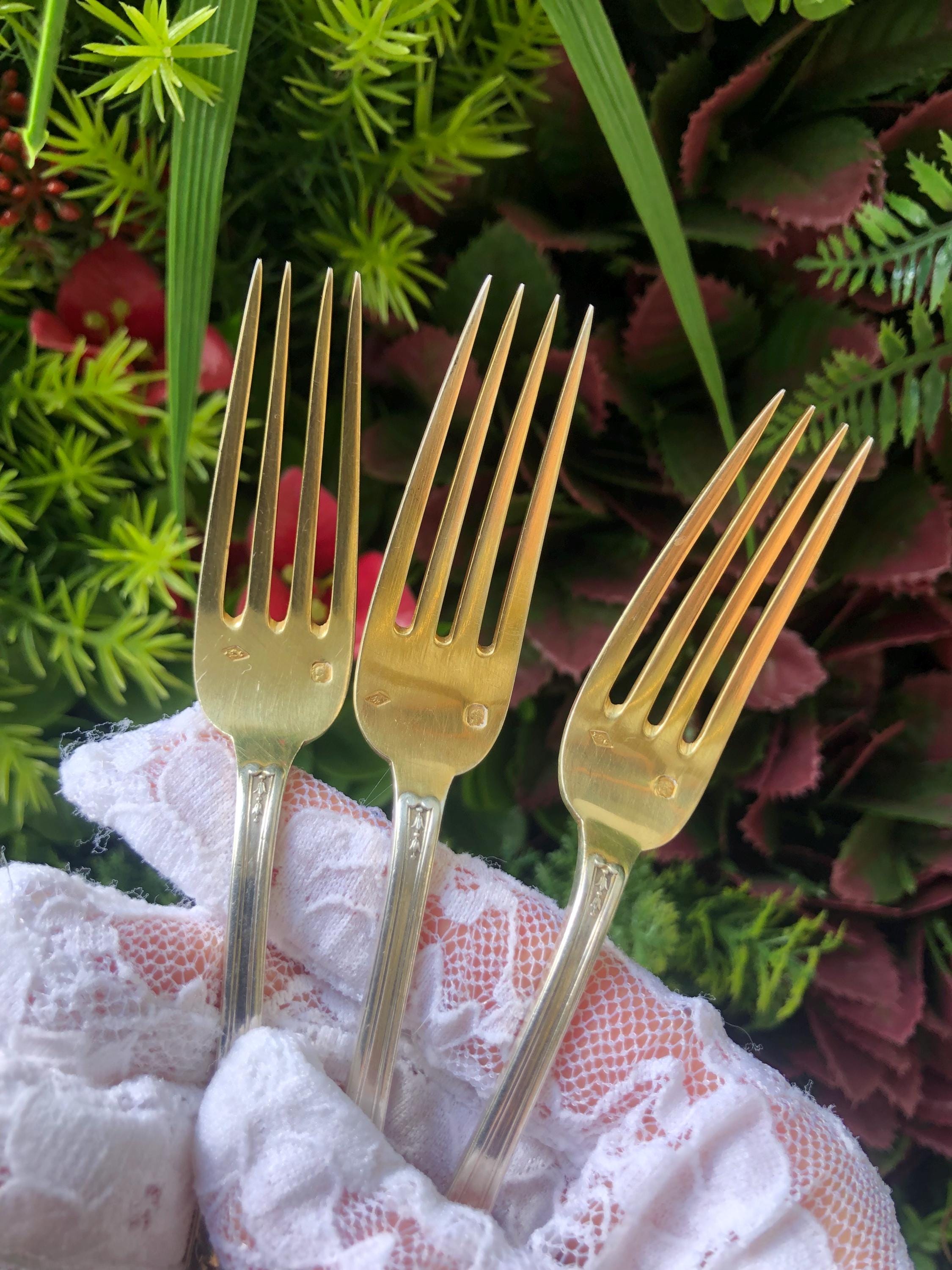 銀製フォーク　スターリング950(おそらく) 950 silver forks - Etsy 日本