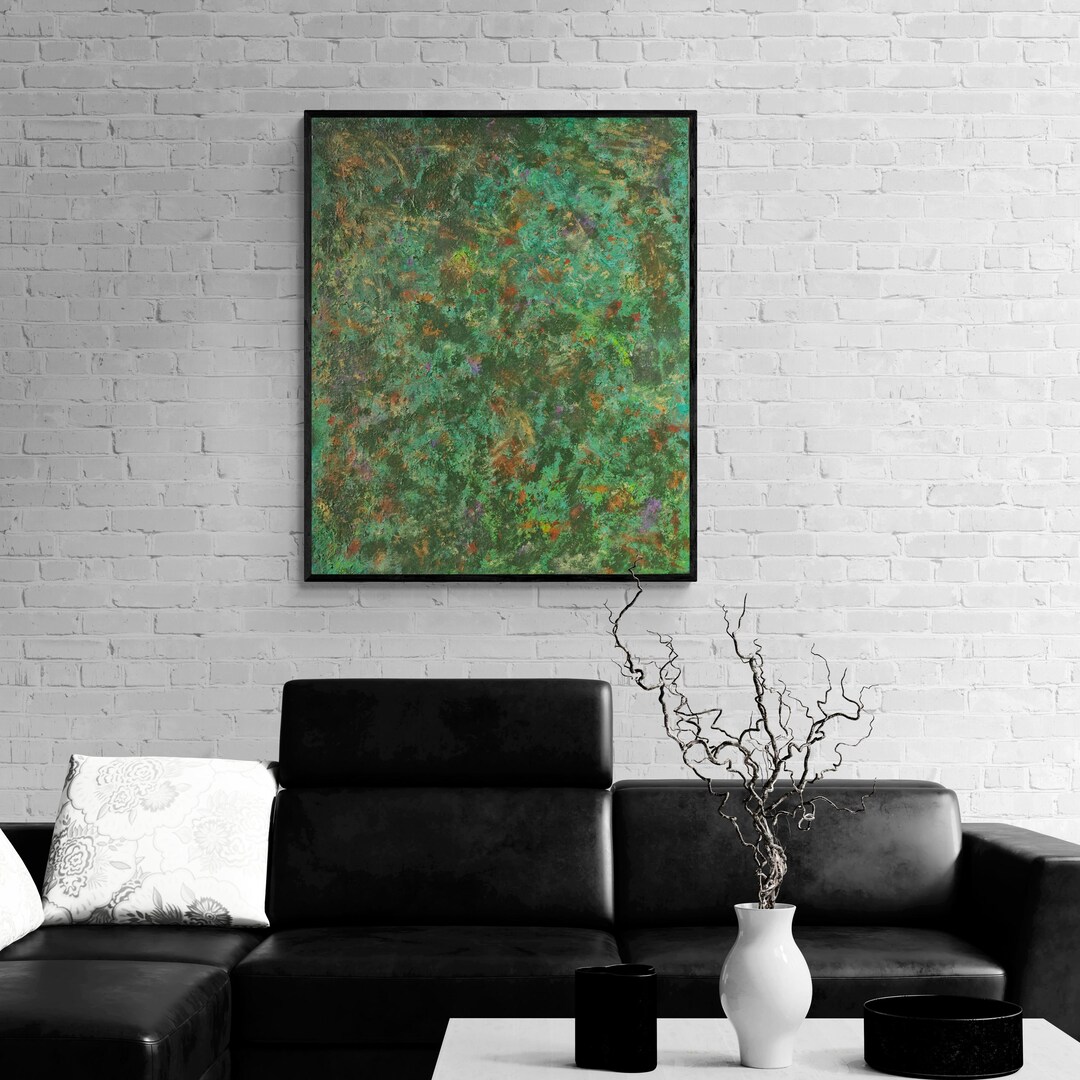 Curated visual reference: Visual Reference: Original Abstract Expressionism Forest Painting