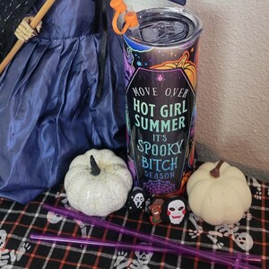 20oz Halloween hot girl tumbler