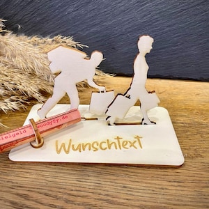 Geldscheinhalter Shoppingtour, Shopping, Einkaufen, Geldgeschenk, Geburtstag, Geschenk, Wunschtext, Personalisierbar