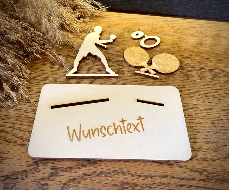 Geldscheinhalter Tischtennis Geldgeschenk Geburtstag Etsy