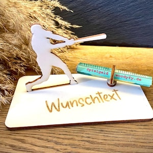Geldscheinhalter Baseball, Geldgeschenk, Geburtstag, Geschenk, Wunschtext, Personalisierbar