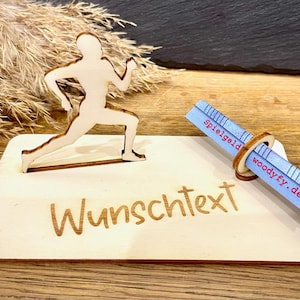 Geldscheinhalter Jogger  Joggen  Laufen  Geldgeschenk  Geburtstag  Geschenk  Wunschtext  Personalisiert