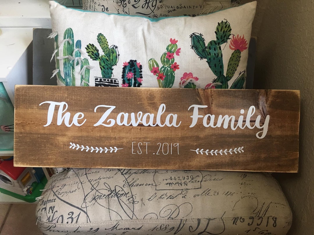 Family Sign, Name Sign, Home Decor, Wood Sign. Rustic, Farmhouse ...