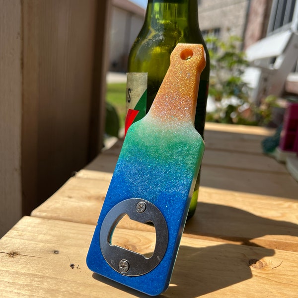 Bottle cap opener Handmade resin