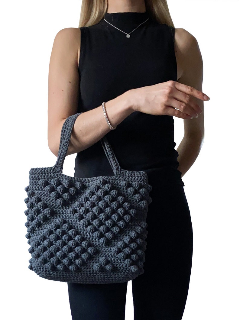 Crochet Tote Bag PATTERN Pdf With Video Tutorial & Diagram Etsy