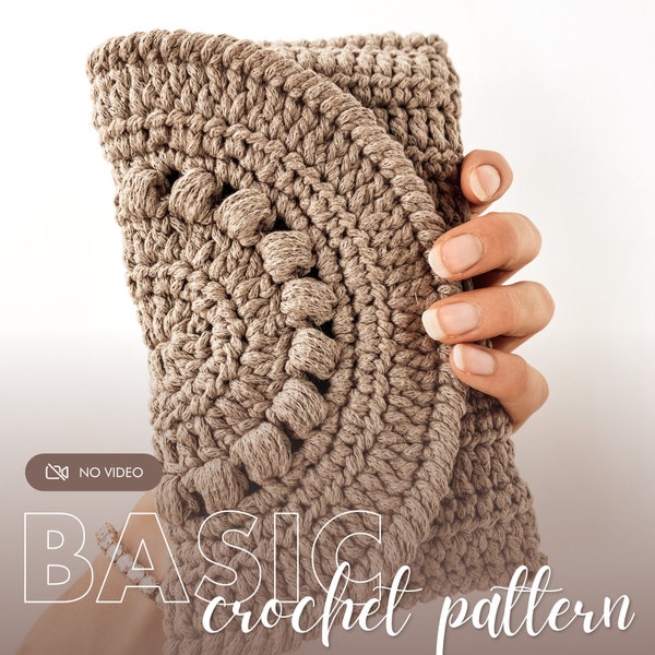 Crochet Purse PDF PATTERN - small crochet bag - crochet clutch | ENGLISH version