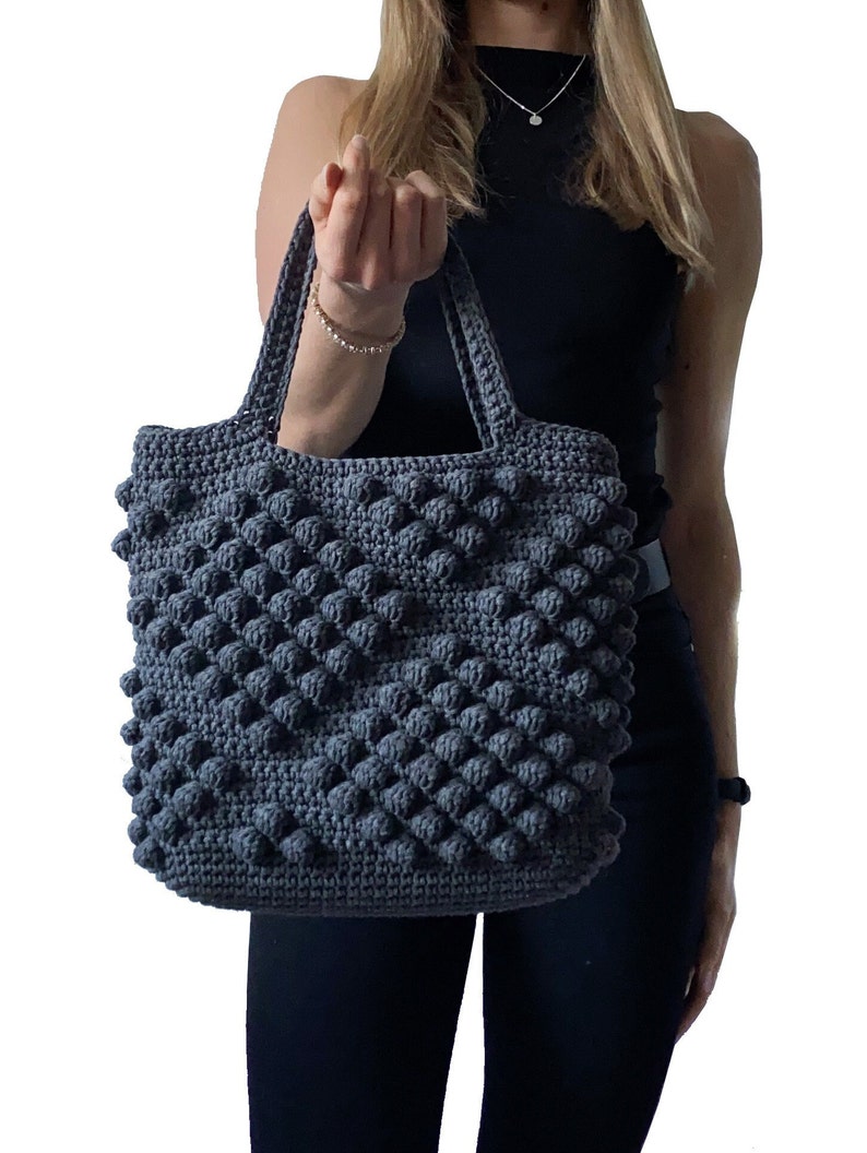 Crochet Tote Bag PATTERN Pdf With Video Tutorial & Diagram Etsy