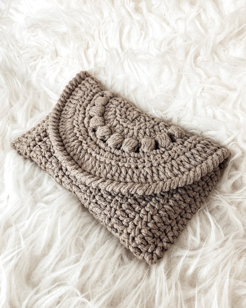 HÄKELANLEITUNG Clutch Pdf Mit Videotutorial Kleine Tasche Häkeln