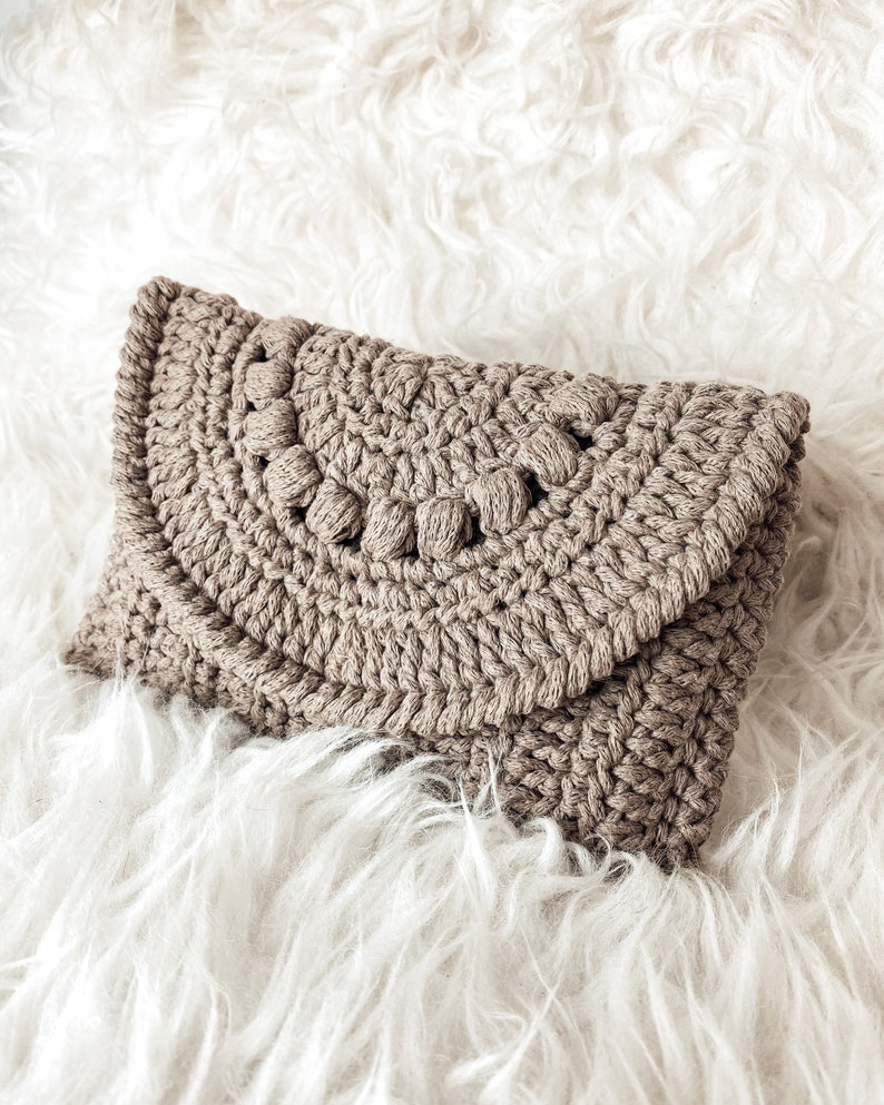 HÄKELANLEITUNG Clutch Pdf Mit Videotutorial Kleine Tasche Häkeln