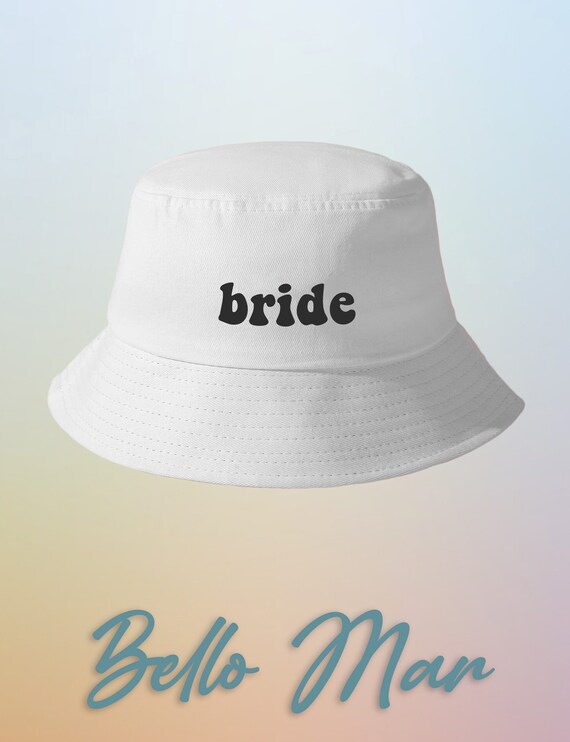 BRIDE Bucket Hat Unisex Cap Customize Colors Choose Your Hat Etsy