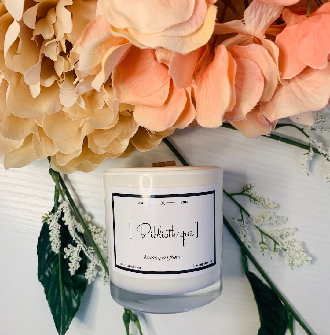 Byredo Bibliotheque Scented Inspired Soy Candle Wood Wick Gift Idea Home Decor 10 Oz Etsy