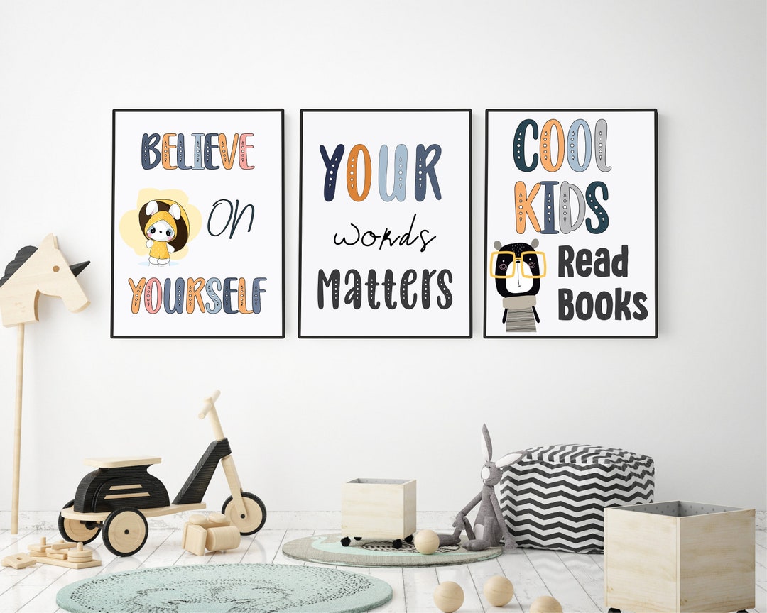 Kids Room Gifts, Cute Playroom Nursery Gift Idea, Toddler Homeschool