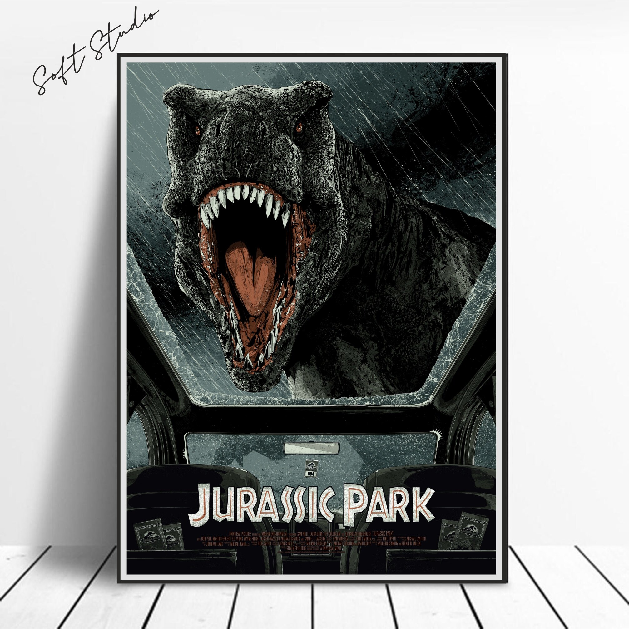 Jurassic Park Poster Jurassic Park Movie Poster Print Jurassic World ...