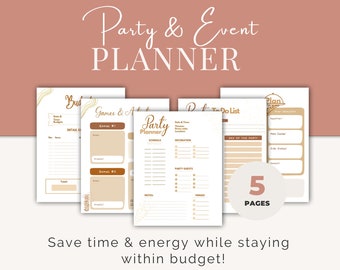 party plan jewelry companies Digital party planner, Event Planner, budget tracker, event template, event checklist, party checklist, party template, Event management