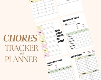 chore chart husband and wife Household Chores Tracker and Planner, Cleaning Chore Checklist, kids chores, kids to do list, cleaning organizer, editable cleaning charts