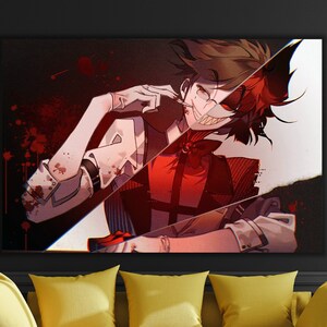 Alastor Poster Alastor Canvas Hazbin Hotel Art Demon Character Design Cartoon Canvas Print Wiki Inspired Art Artwork Animated Ready To Hang