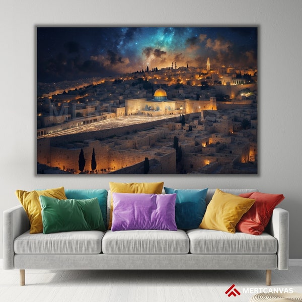 Jerusalem Canvas Art My Design Masjid Al Aqsa Jerusalem Poster Islamic Gifts Islamic Art Islamic Decor Muslim Gifts Gift For Muslim Dad Arts