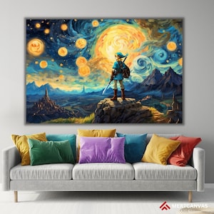 The Legend Of Zelda canvas poster anime fan arts Legend of Zelda link Zelda Art Zelda cadeaus Zelda decor Zelda prints Anime Zelda verjaardag
