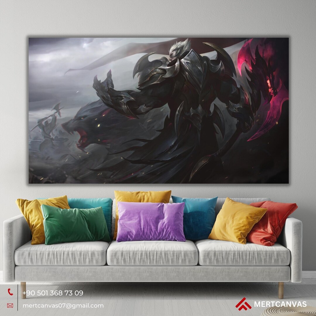 Darius League of Legends Lol Poster Canvas Wall Art Decor Boys Room ...