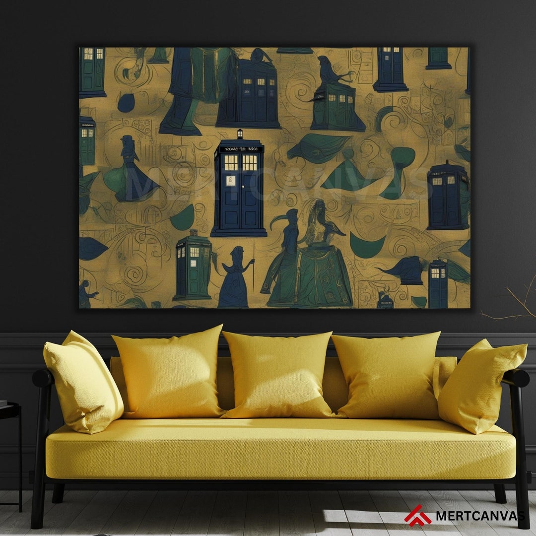 Doctor Who Tardis Box Pablo Picasso Style Doctor Who Wall Art - Etsy