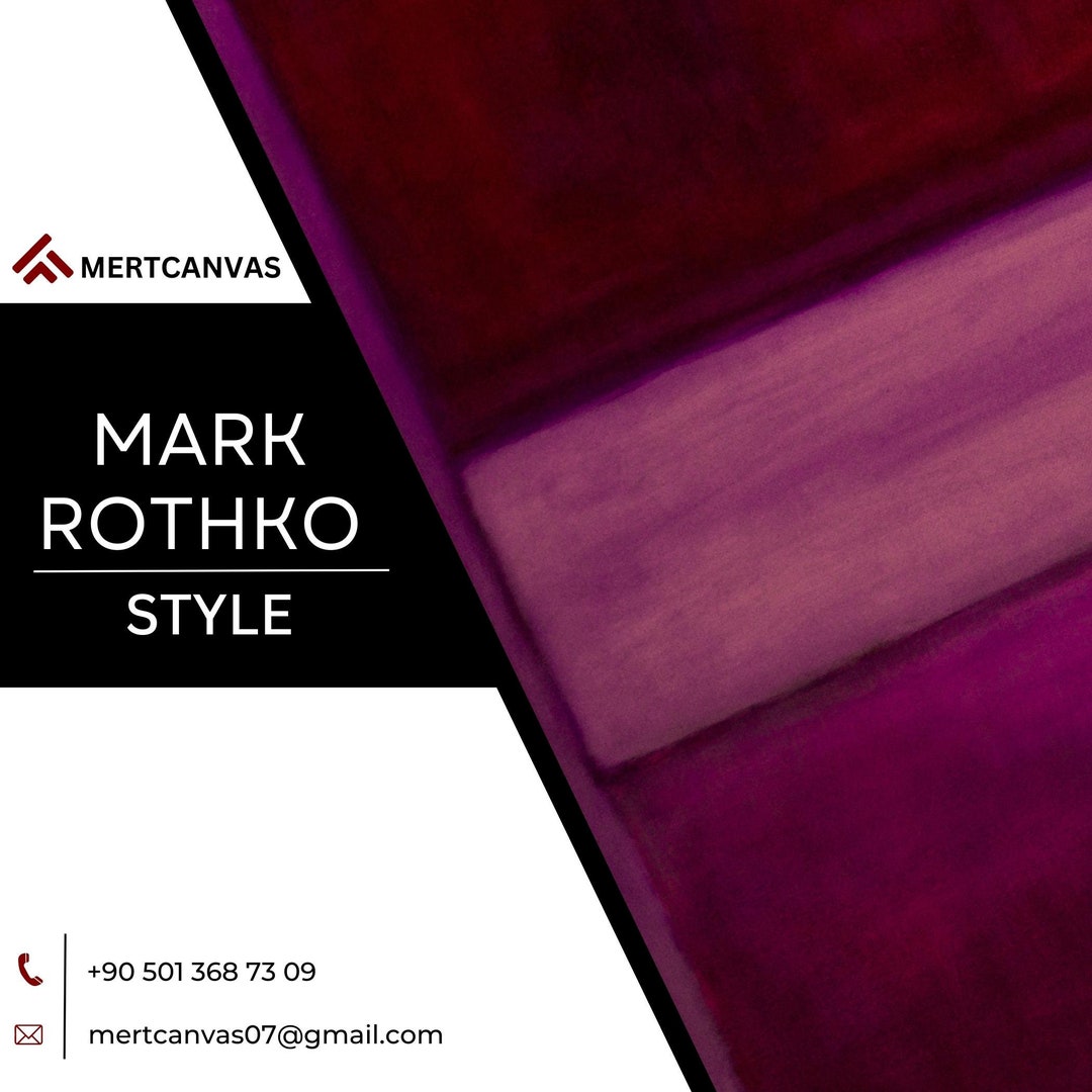 Mark Rothko Style Mark Rothko Canvas Rothko Exhibition Poster - Etsy