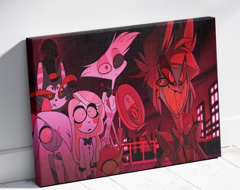 Alastor Poster Alastor Canvas Hazbin Hotel Art Demon Character Design Cartoon Canvas Print Wiki Inspired Art Fan Artwork Animated Character