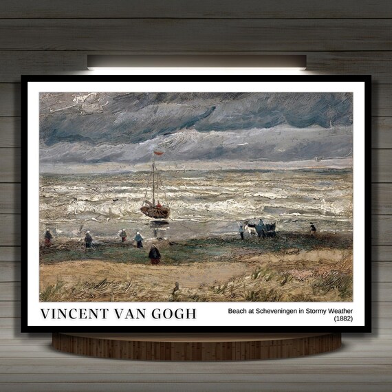 Vincent Van Gogh's Beach at Scheveningen in Stormy Weather Etsy