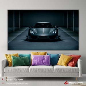 Gray Porsche 911 Canvas Porsche Sports Cars Automobile Porsche Poster Print Panel Wall Art Decor Gifts Porsche 911 Garage ManCave Automotive