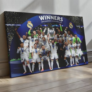 Real Madrid Canvas Leinwand 2024 CL-Finale Real Madrid Real Madrid gewinnt Favoriten League Dortmund 2024 CL-Finale