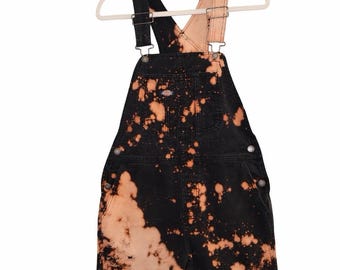 Custom Dickies Overalls Distressed & Bleached. Womens Size Small
