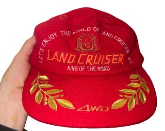 vintage 80/90s Toyota Land Cruiser Cap Hat Apollo JDM Retro Snapback