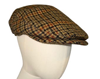 Vintage 80/90s J. Crew 100% wool Flat Cap. Union Tag. Made in USA