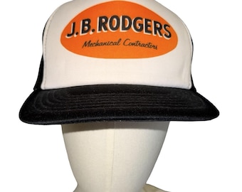 vintage J.B. Rodgers Mechanical Contractors trucker hat