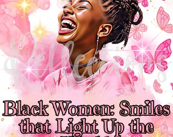 Clipart afro-américain, Clipart fille noire, Clipart femme noire, #Smile Lights