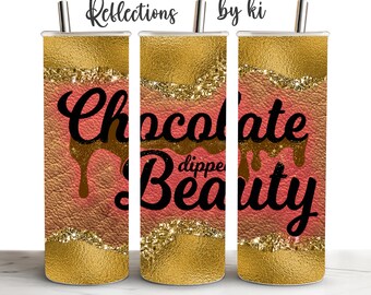 Emballage de sublimation Best-seller, fille noire Sublimation Design Wrap, gobelet droit, téléchargement numérique PNG, #Choc trempé