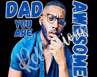 Homme afro-américain SVG, Homme noir png, Homme noir, Clipart numérique, Clip art noir, Jeunesse africaine PNG, Clip art, #Dad Awesome Blue